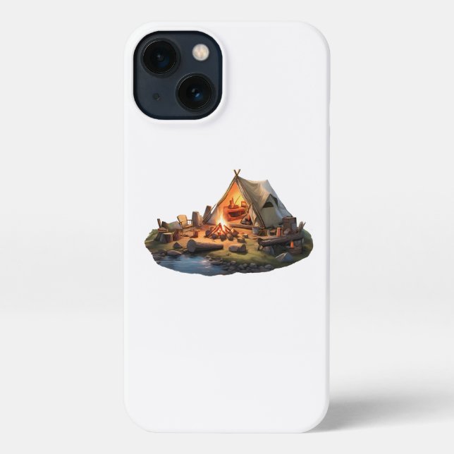 Camping With Loved Ones iPhone Case (Back)