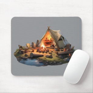 Camping With Loved Ones Mouse Pad