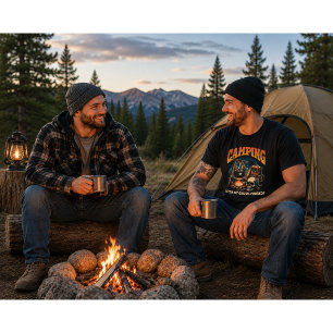 Camping with My Ghoul Friends Halloween Tri-Blend Shirt