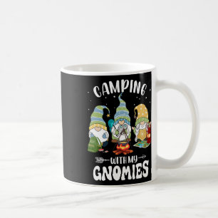 Camping With My Gnomies Funny Gnome Camp Coffee Mug