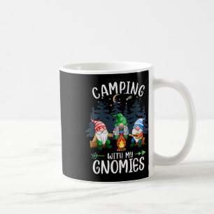Camping With My Gnomies Funny Gnome Camp Women Men Coffee Mug