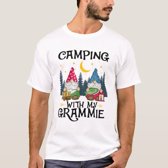 Camping With My Grammie Funny Grammie Camp Women M T-Shirt (Front)