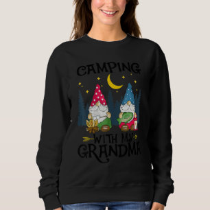 Camping With My Grandma Funny Grandma Camp Women M Sweatshirt