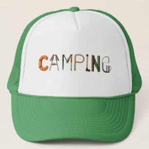 Camping Word Hat