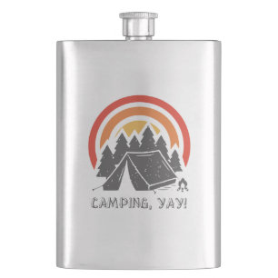 Camping, Yay! Hip Flask