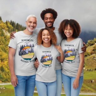 Camping Yosemite National Park family trip T-Shirt