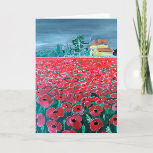Campo de Amapolas Painting by Alfred Fox Card