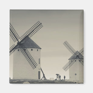 Campo de Criptana, antique La Mancha windmills 2 Magnet