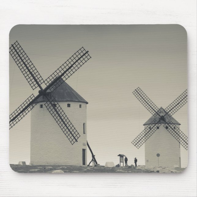 Campo de Criptana, antique La Mancha windmills Mouse Pad (Front)