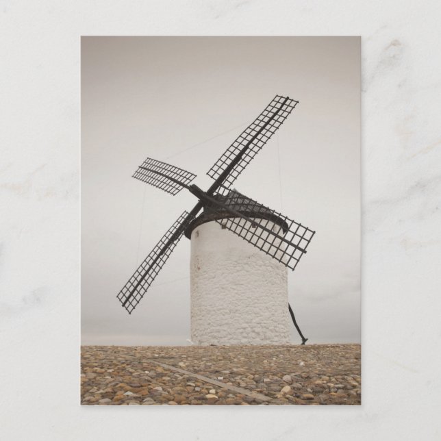Campo de Criptana, Antique La Mancha windmills Postcard (Front)