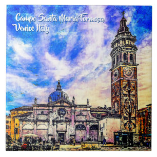 Campo Santa Maria Formosa Venice Italy Ceramic Til Tile