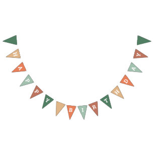Campout Happy Birthday Party Bunting