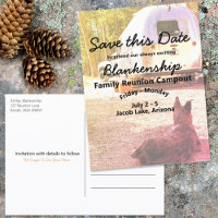 Campout Reunion Celebration Save The Date Template