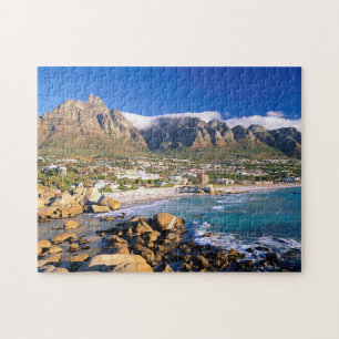 Camps Bay Beach And The Twelve Apostles Range Jigsaw Puzzle