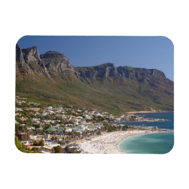 Camps Bay Beach And Twelve Apostles Magnet (Horizontal)