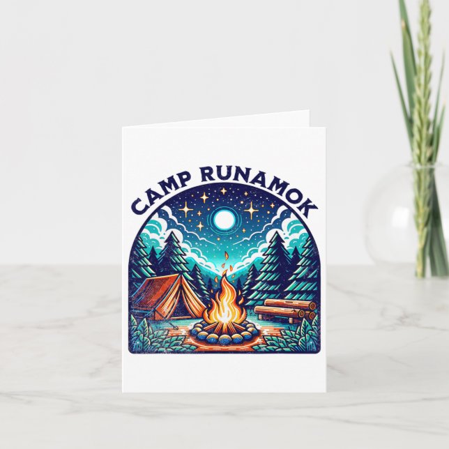 Camps Runamok Musical Playing Tee For Youth Kids M Card (Front)