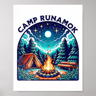 Camps Runamok Musical Playing Tee For Youth Kids M Poster