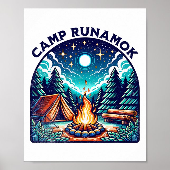 Camps Runamok Musical Playing Tee For Youth Kids M Poster (Front)