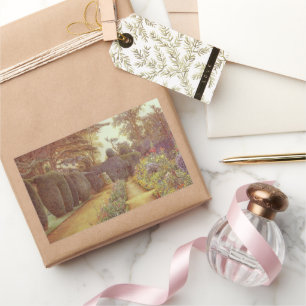 Campsea Ashe, Suffolk by Ernest Arthur Rowe Rectangular Sticker