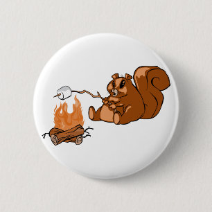 Campsite Beaver 6 Cm Round Badge