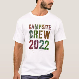 CAMPSITE CREW 2022 Leopard Print Summer Staff Coun T-Shirt