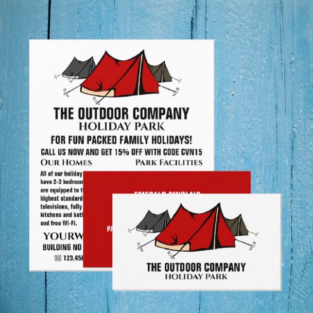 Campsite, Holiday Park Advertising Flyer (Creator Uploaded)