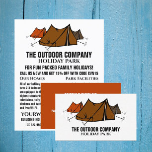 Campsite, Holiday Park Owner, Manager Business Card
