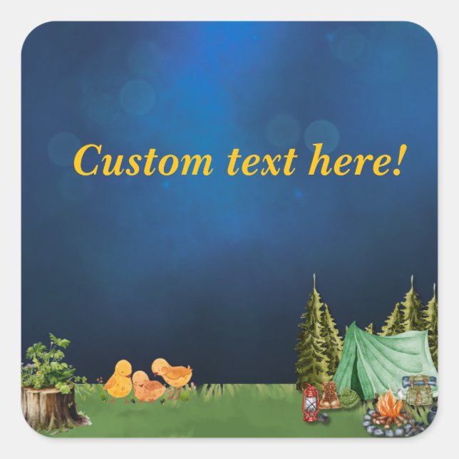 Campsite theme sticker (Front)