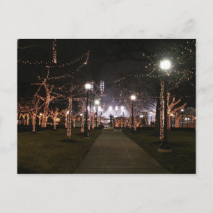 Campus Martius - trees postcard