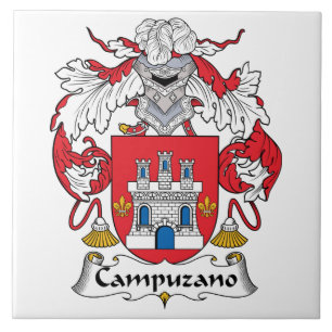 Campuzano Family Crest Ceramic Tile