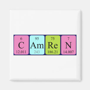 Camren periodic table name magnet