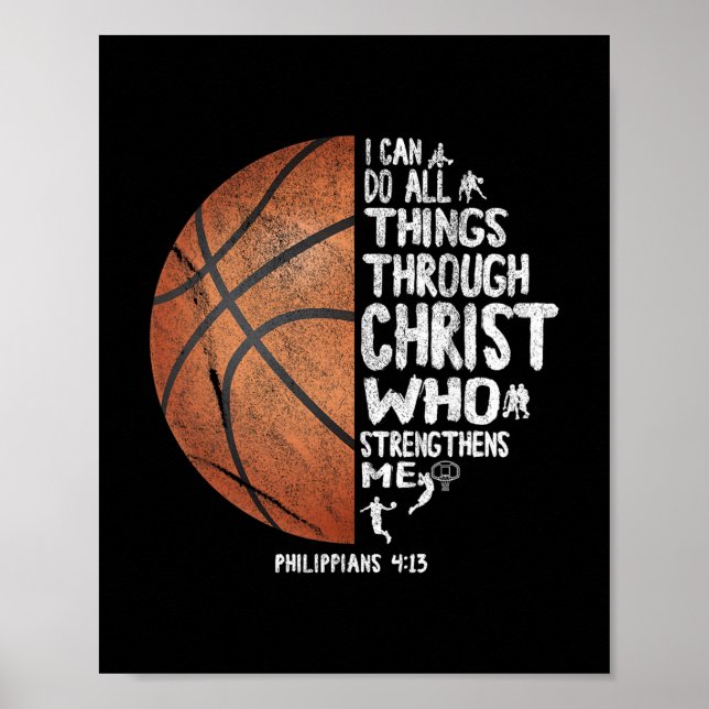 Can All Things Do Through Christ Philippians 413 S Poster (Front)