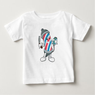 Can as Hairdresser with Razor Baby T-Shirt