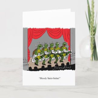 can can dancing tortoises card