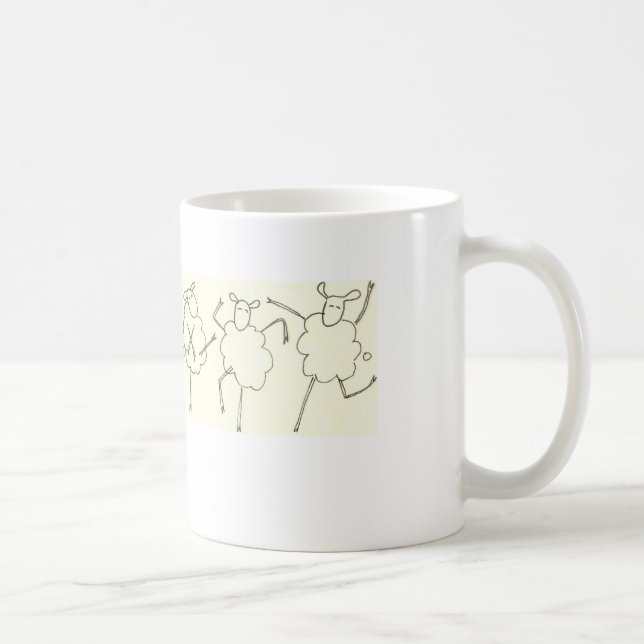 Can-Can Sheep Coffee Mug (Right)