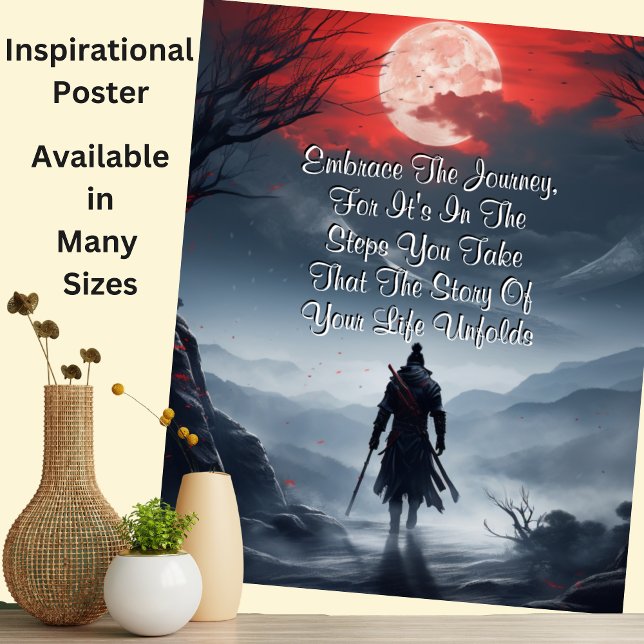 Can Change Text, Fantasy Inspirational Warrior     Poster (Creator Uploaded)