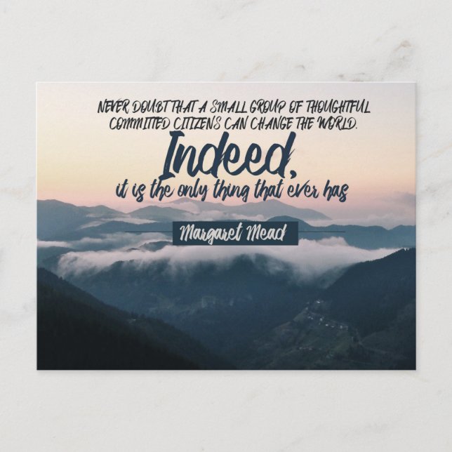 Can Change The World Postcard (Front)