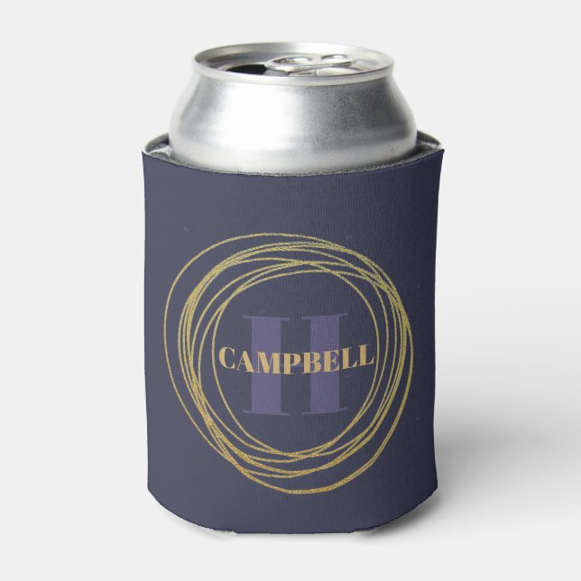  Can Cooler - Golden Circles (Can Front)