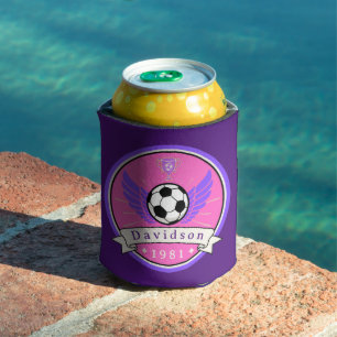 Can Cooler - Soccer - Personalised - Add Name