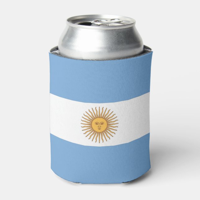 Can Cooler with flag of Argentina (Can Front)