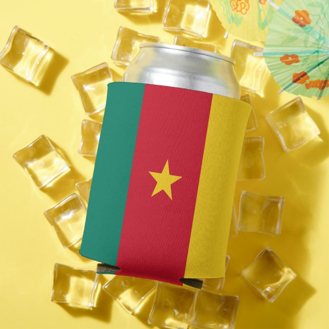 Can Cooler with flag of Cameroon (In Situ Summer)