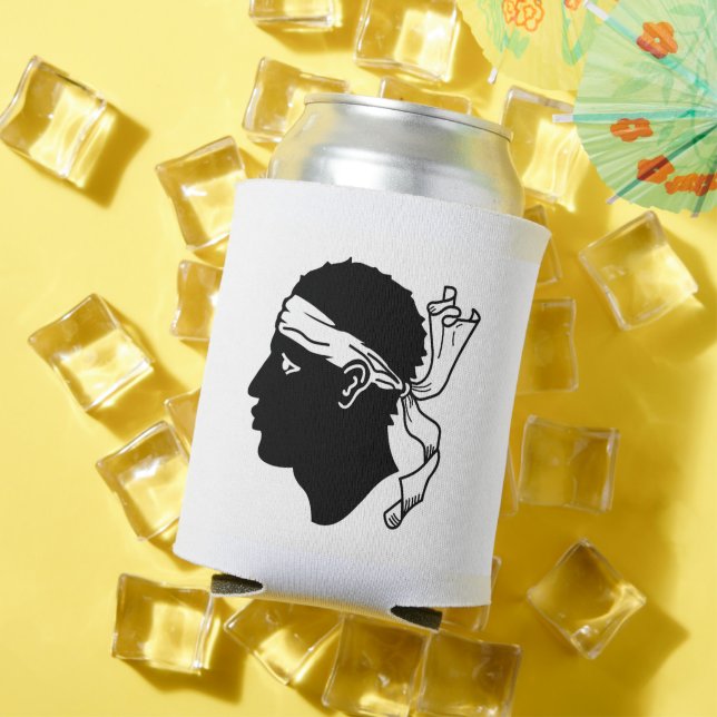 Can Cooler with flag of Corsica (In Situ Summer)