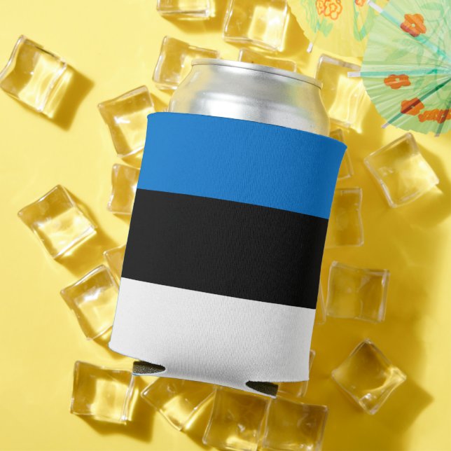 Can Cooler with flag of Estonia (In Situ Summer)