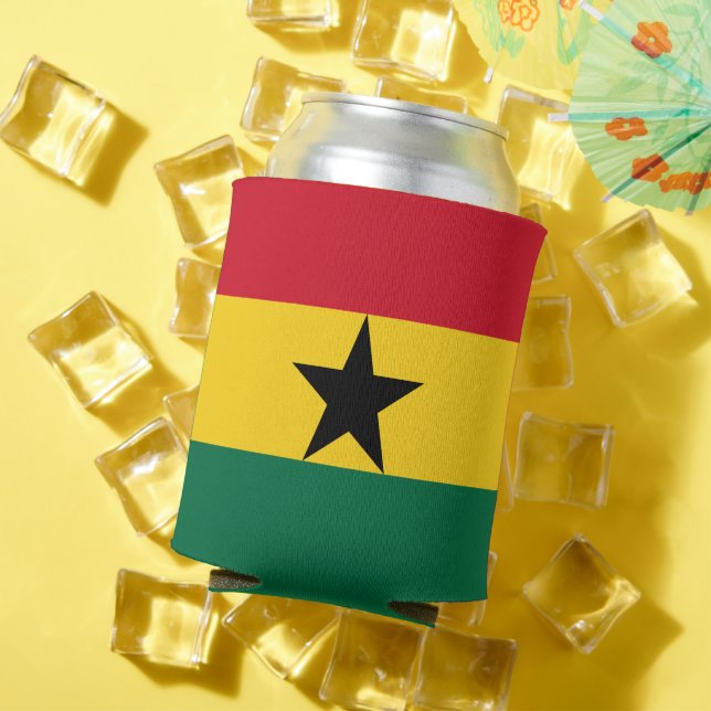 Can Cooler with flag of Ghana (In Situ Summer)