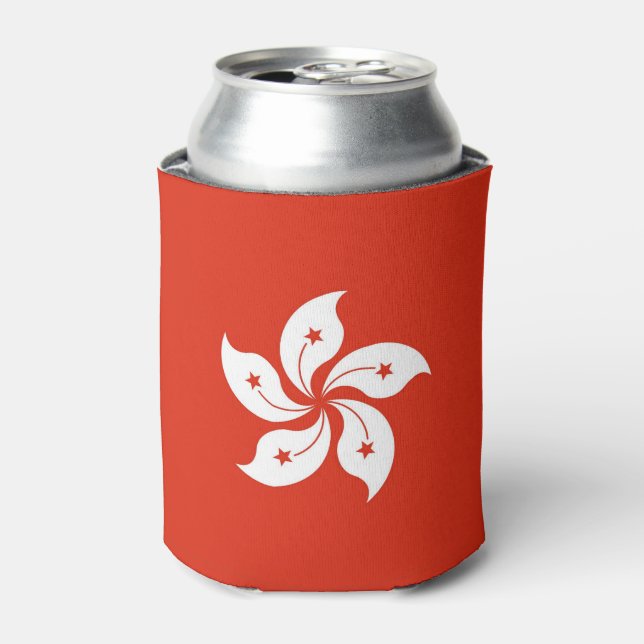 Can Cooler with flag of Hong Kong (Can Front)