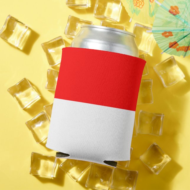 Can Cooler with flag of Indonesia (In Situ Summer)