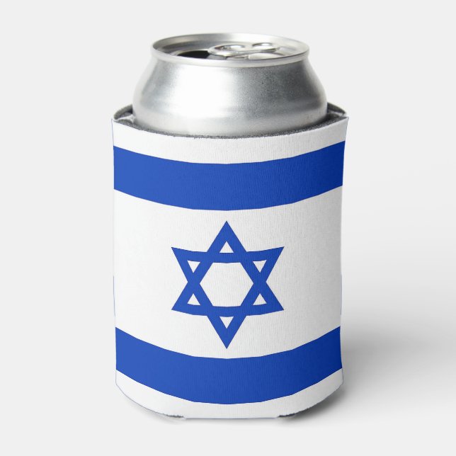 Can Cooler with flag of Israel (Can Front)