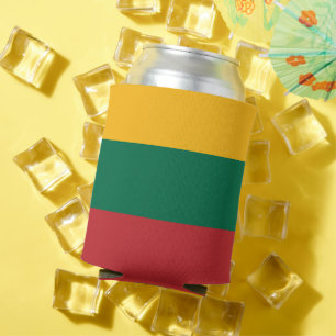 Can Cooler with flag of Lithuania