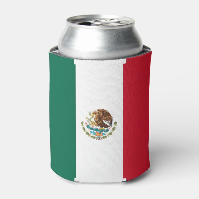 Can Cooler with flag of Mexico (Can Front)