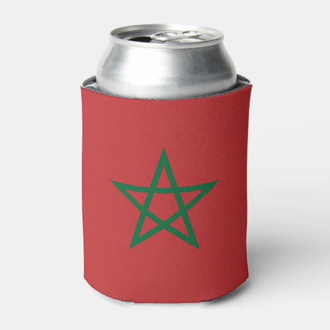 Can Cooler with flag of Morocco (Can Front)